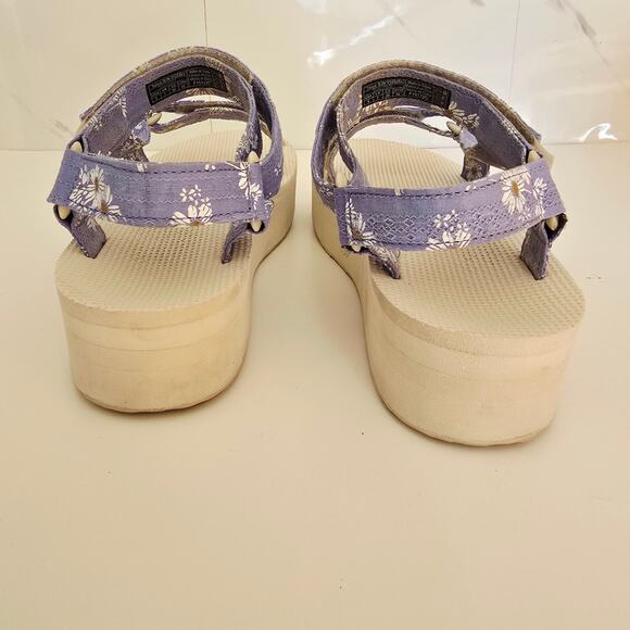 Teva Flatform Universal Gloriosa Floral Purple Blue Size 9 - Picture 6 of 8